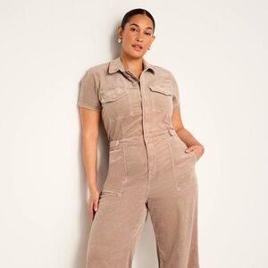 GOOD AMERICAN — FIT FOR SUCCESS CORDUROY PALAZZO JUMPSUIT